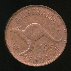 Australia 1958(p) One Penny 1d Elizabeth II - Uncirculated - Picture 1 of 3