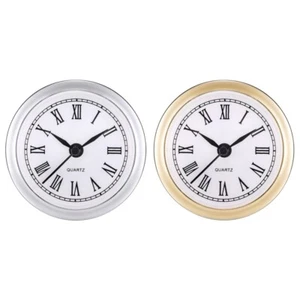 Mini Clock Insert 2.4 Inch 61mm Round Quartz Clock Fit-up Movement Miniature - Picture 1 of 10