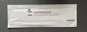 2 x Tarjetas de Limpieza Largas Zebra Genuinas - Para MODELO SERIE P330i - IVA del Reino Unido Inc - Imagen 1 de 2