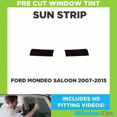 Pre Cut Tinted Sunstrip - For Ford Mondeo Saloon 2007-2015 - 5% Limo Internal - Image 1 of 4