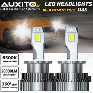 AUXITO 2x D4R D4S D4C 200W LED Headlight Bulbs Conversion Kit  Super White 6500K