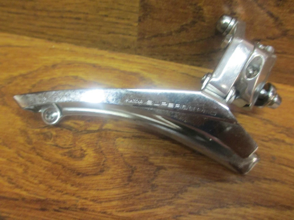 RARE VINTAGE SUNTOUR SUPERBE PRO BRAZE-ON BOTTOPM PULL DOUBLE FRONT DERAILLEUR - Image 1 of 1