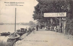 Belgique - KINKEMPOIS (Liège) Maison Henin, la terrasse et les canots - Bild 1 von 2