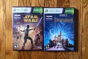 Xbox 360 Kinect Stars Wars And Kinect Disneyland Adventures Brand New Sealed - Picture 1 of 3