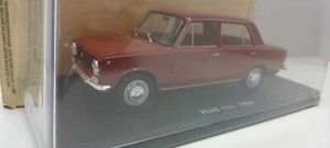 Fiat 124 1966 Edicola Auto Vintage 1:24 Rosso Usato + Teca + Fascicolo - Foto 1 di 7