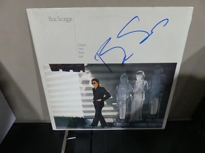 Boz Scaggs Down Two Then Left Vinyl  LP Record (Signed) - Image 1 of 2