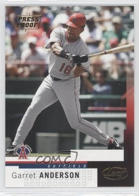 2004 Leaf Press Proof Gold /25 Garret Anderson #2 - Image 1 of 2