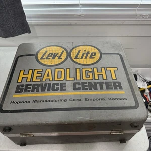 Vintage AC T3 Hopkins Type H Headlamp Aimer Set with Case and Manual - Picture 1 of 7
