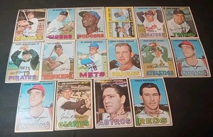 1967 TOPPS BASEBALL COMMON LOT (16) #'s 401-499 MOSTLY EX SOME VG/EX SEE PHOTOS - Picture 1 of 17
