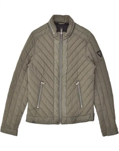 GUESS Womens Padded Jacket UK 14 Medium Grey Polyester AV35 - Picture 1 of 4
