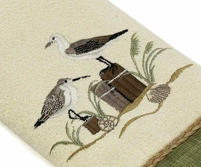 Toalla de baño Avanti Sea Birds en marfil bordada playa baño tropical Foto 1 de 4