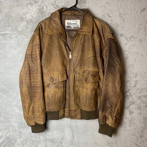 Wilsons Herren Lederjacke Braun Style 42001 Vintage - Bild 1 von 8