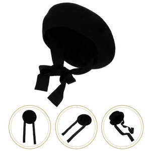 Kids Beret Hat Fashionable Beret Hat Woolen Beret Hat Kids Hair Accessory Small - Picture 1 of 12