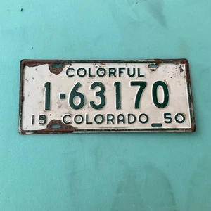 Placa de matrícula Colorado 1950 #1- 63170 - Imagen 1 de 2