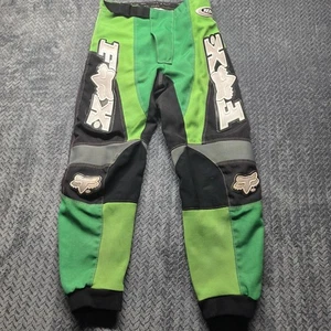 Pantalones de motocross Fox Racing 180 de colección para hombre 28 XS/S negro verde Y2K MX hechos en Taiwain - Imagen 1 de 19