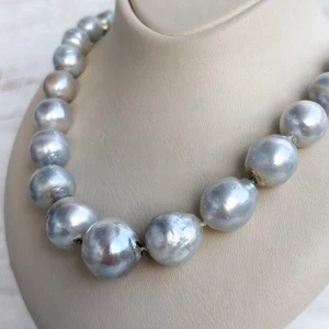 Perlen Kette Südsee Barock 18k 750 Gelbgold 43 cm Damen Schmuck - Bild 1 von 6