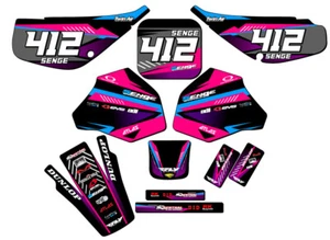 1985-2000 XR 80 SURGE Pink Senge Graphics Kit Compatible with Honda - Picture 1 of 10