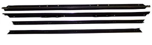 1971-1976 Chevrolet Impala & Caprice 4 dr hardtop front door window sweep seals - Picture 1 of 3
