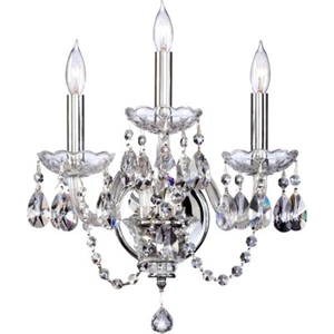 Quorum Bohemian Katerina 3 Light Wall Bracket, Chrome - 631-3-514 - Picture 1 of 1
