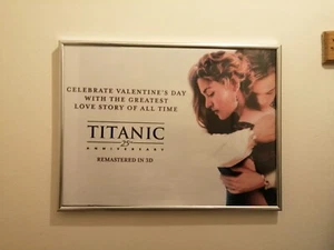 VINTAGE James Cameron's "Titanic" Theatrical Film Release A3 Framed Poster 1997 - Bild 1 von 8