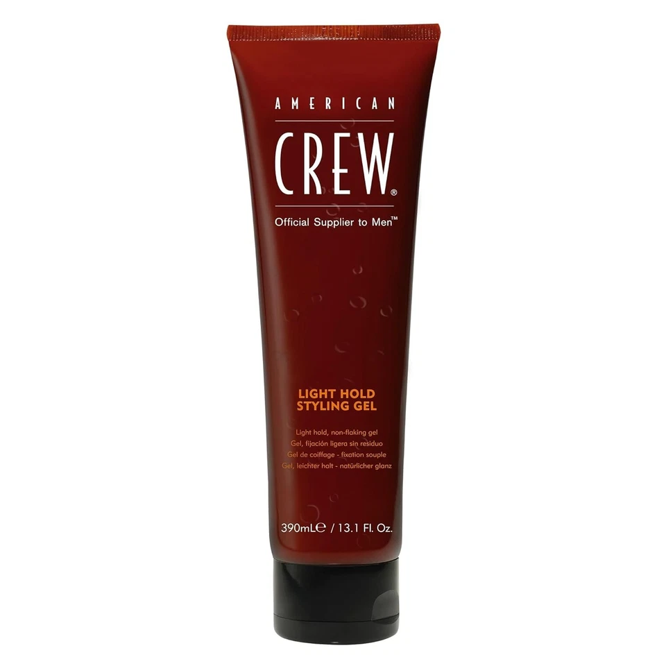 Gel para el cabello American Crew para hombre, sujeción ligera, gel de peinado sin descamación, 13,1 fl oz Foto 1 de 1