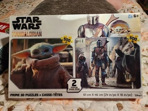 Star Wars The Mandalorian 2-Pack 3D Puzzles Brand New (500pc Each) Ages 6+ - Picture 1 of 2