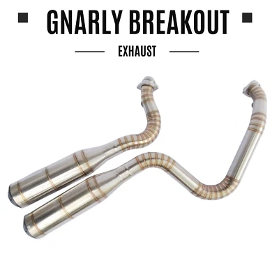 Harley Davidson Breakout 2013+ Handmade 2-Into-2 Stainless Custom Exhaust - Image 1 of 4