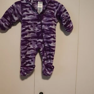 Columbia Fleece Bunting Snowsuit Baby Girl 12 Months - Picture 1 of 7