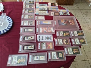 HUGE 35 Ticket Stub Lot - Michael Jordan 1990s Tickets PSA Graded Playoffs Nice! - Picture 1 of 12