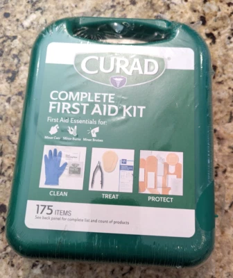 Kit completo de primeros auxilios Curad Clean Treat Protect 175 artículos Foto 1 de 4