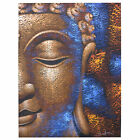 Copper Buddha Acrylic Painting on Canvas - 60x80cm - Head Face Picture Wall Art