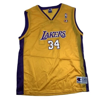 Винтажная мужская футболка Champion LA Lakers Шакила О'Нила размер XL #34 - Изображение 1 из 4