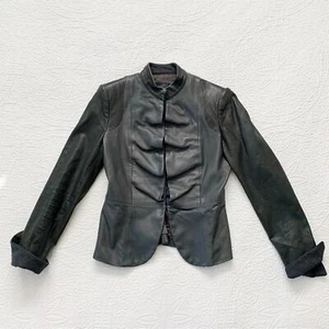 Emporio Armani Lambskin Leather Jacket - Picture 1 of 10