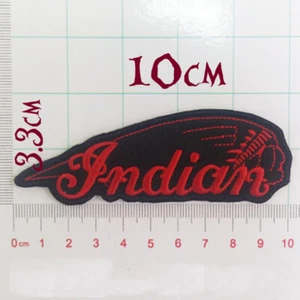 Quality Iron/Sew on Indian patch biker motorbike American Heritage Live to Ride - Picture 1 of 2