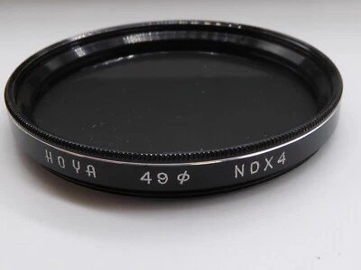 Hoya 49mm Neutral Density 4 (NDX4) Filter - Cleaned and Checked SILVER pin strip - Image 1 of 2