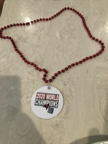 Tampa Bay Buccaneers Super Bowl LV World Champions Beads Necklace Cover