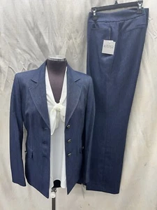 KASPER PANT SUIT/SIZE 6/INSEAM 32'/NEW WITH TAG/RETAIL$240/DENIM - Picture 1 of 2