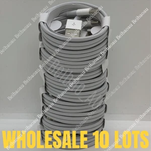 10x Wholesale Bulk 3Ft 6Ft USB Fast Charger Charging Cable Lot For iPhone 11 8 7 - Picture 1 of 7