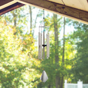 36"Long Gray Tuned Traditional Wind Chime Ornament Home Decor Unique Gift - Picture 1 of 1
