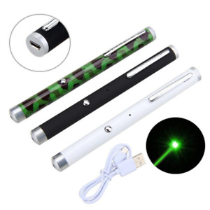 Laser Puntatore Penna Professionale Lunga Distanza Luce Verde Ricaricabile USB