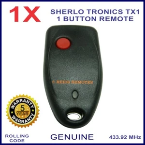 Sherlo Tronics TX1 433 MHz 1 button remote control with a red button X1 - Picture 1 of 4