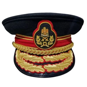 Replica Colonel Gaddafi Military Army General Officer Parade Dress Visor Hat Cap - Picture 1 of 6