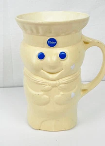 "TAZA DE PLÁSTICO VINTAGE 1979 PILLSBURY DOUGH BOY - 4,5"" de alto" - Imagen 1 de 6
