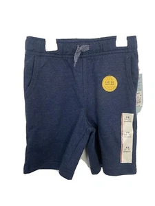 Cat & Jack XS 4-5 Boys Navy Shorts Elastic Waist Pockets Stretchy NWT - Picture 1 of 6