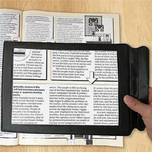 Reading Magnifier A4 Full Page Magnifying Sheet Low Vision Aid Fresnel Lenses - Picture 1 of 12