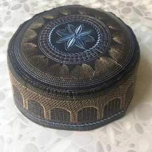 Hombres Gorra Calavera Musulmana Islámica Oración Sombrero Kufi Cabeza Ropa Ramadán Oración Bufanda Gorra - Imagen 1 de 15