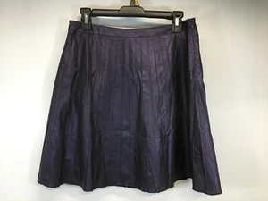Ark & Co Metallic lila Kunstleder A-Linie Rock Damengröße Large gebraucht, in einwandfreiem Zustand - Bild 1 von 5