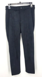 Gap Hose Damen 4 schwarz Wildlederimitat gerades Bein moderne minimalistische Hose - Bild 1 von 9