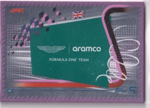 Topps F1 Turbo Attax 2024 Formula 1 n.46 logo squadra Aston Martin rosa parallelo - Foto 1 di 1