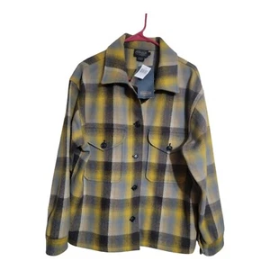 Pendleton Jacket Women L Multicolor Dylan Wool Plaid Shacket Gorpcore Preppy - Picture 1 of 9